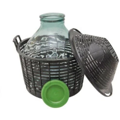 Damigiana In Vetro A Bocca Larga 5 Lt