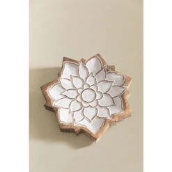 SKLUM Portaoggetti In Legno Di Mango Kolding Legno Bianco Vintage -Armonia Decor 78349996 3