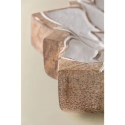 SKLUM Portaoggetti In Legno Di Mango Kolding Legno Bianco Vintage -Armonia Decor 78349996 4