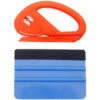 New Car Vinyl Wrap Tool Set Film Cutter Spremere Seccatoio Pellicola In Fibra Di Carbonio Wrap Cutter Strumento Ausiliario Window Tint 2 Pezzi -Armonia Decor 78829611 1