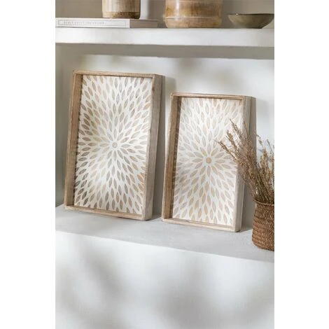 SKLUM Set Di 2 Vassoi Decorativi In Legno Di Mango Kedia Legno Di Mango 4 SKLUM Set Di 2 Vassoi Decorativi In Legno Di Mango Kedia Legno Di Mango - immagine 2