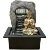 Zen' Light Buddha Zen Dao Fontaine, Resina, Bronzo, 21 x 17 x 25 cm -Armonia Decor 78991822 1