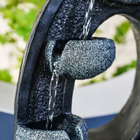 Zen Light Harmonie - Fontana In Poliresina, 26 X 16 X 40 Cm, Colore: Nero 5 Zen Light Harmonie - Fontana In Poliresina, 26 X 16 X 40 Cm, Colore: Nero - immagine 3