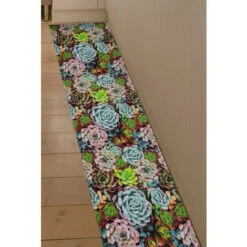 Tappeto Passatoia Lavabile Tessuto In Resina Antimacchia Base In PVC Tappetino Isolante E Antiscivolo Progettazione Del Giardino Misura 52X100 Cm -Armonia Decor 80275945 3