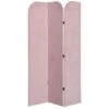 Paravento In Velluto 120 X 180 Cm Tinta Unita Rosa - VELVET -Armonia Decor 80591351 1