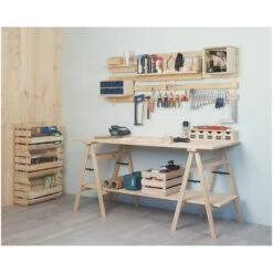 Scatola Per Sistemare Impilabile Astigarraga 60 X 28,5 X 35,3 Cm Legno Pino -Armonia Decor 80865524 4