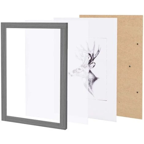 WOLTU Cornice Per Foto 15x20cm In Legno E Vetro Porta Foto Da Parete E Tavolo Nero 5 WOLTU Cornice Per Foto 15x20cm In Legno E Vetro Porta Foto Da Parete E Tavolo Nero - immagine 3