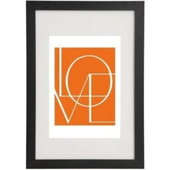 WOLTU Cornice Per Foto 21x29.7cm A4 In Legno Porta Foto Da Parete E Tavolo Nero