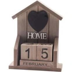 MINKUROW Calendario Vintage, Calendario Perpetuo In Legno Riutilizzabile Decorazioni Alla Moda Home Office Calendario Da Tavolo Scolastico 2023 Notebook In Stile Europeo