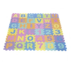 DYHF 36 Pezzi Tappetino Puzzle In Schiuma Per Bambini, Tappetino Da Gioco Per Bambini Con 26 Alfabeti E 10 Numeri, Tappetini Da 36 Pezzi 16 X 16 Cm