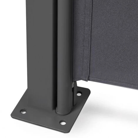 Tenda Laterale Pieghevole Esterna A Scomparsa 160 X 300 CM Grigio Antracite 6 Tenda Laterale Pieghevole Esterna A Scomparsa 160 X 300 CM Grigio Antracite - immagine 4