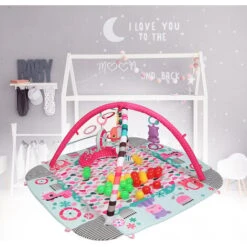 Tappeto Da Gioco Per Neonati ,Tappetino Da Gioco Per Bambini Palestrina Da Gioco Per Neonati Con Giocattoli Appesi -Armonia Decor 81268127 2
