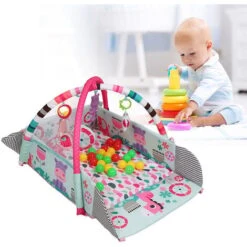 Tappeto Da Gioco Per Neonati ,Tappetino Da Gioco Per Bambini Palestrina Da Gioco Per Neonati Con Giocattoli Appesi -Armonia Decor 81268127 3