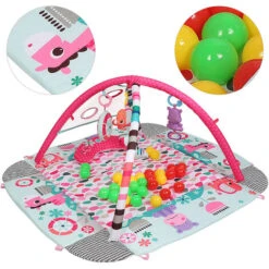 Tappeto Da Gioco Per Neonati ,Tappetino Da Gioco Per Bambini Palestrina Da Gioco Per Neonati Con Giocattoli Appesi -Armonia Decor 81268127 5