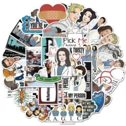 Grey's Anatomy Adesivo Graffiti Bagaglio Adesivo Impermeabile Per Chitarra Portatile -Armonia Decor 81289627 2