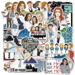 Grey's Anatomy Adesivo Graffiti Bagaglio Adesivo Impermeabile Per Chitarra Portatile -Armonia Decor 81289627 3