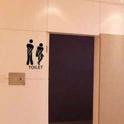 Uomini Donne Adesivi Toilette Adesivi Bagno Adesivi Decorativi Rimovibili 20x30cm -Armonia Decor 81289837 5