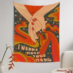 130 150 Cm Vintage Arcobaleno Arazzo Appeso A Parete In Stile RetròArredamento Della Camera Boho Estetico -Armonia Decor 81290435 3