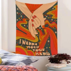 130 150 Cm Vintage Arcobaleno Arazzo Appeso A Parete In Stile RetròArredamento Della Camera Boho Estetico -Armonia Decor 81290435 4