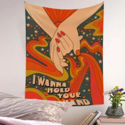 130 150 Cm Vintage Arcobaleno Arazzo Appeso A Parete In Stile RetròArredamento Della Camera Boho Estetico -Armonia Decor 81290435 5