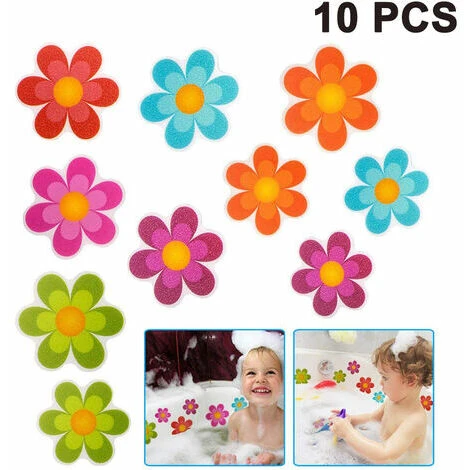 10 Pezzi Adesivi Per Vasca Da Bagno Antiscivolo Adesivi Adesivi Con Colori Vivaci, Gradini Da Bagno A Margherita E Applicazioni Antiscivolo Per Vasche, Scale, Bagni Con Doccia E Altre Superfici Scivol 3 10 Pezzi Adesivi Per Vasca Da Bagno Antiscivolo Adesivi Adesivi Con Colori Vivaci, Gradini Da Bagno A Margherita E Applicazioni Antiscivolo Per Vasche, Scale, Bagni Con Doccia E Altre Superfici Scivol