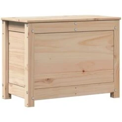 Contenitore Portaoggetti 60x32x45,5 Cm Legno Massello Pino VidaXL