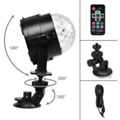 None Disco Lighting Illuminazione Portatile Per Palcoscenici A LED Per Feste 7 Colori RGB