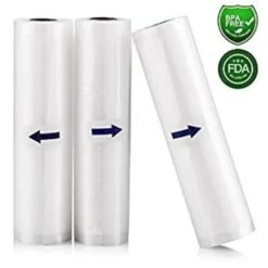 None Sacchetti Sottovuoto Per Alimenti Kitchenboss 3 Rotoli Senza Bpa 28x500 Cm Senza Bpa