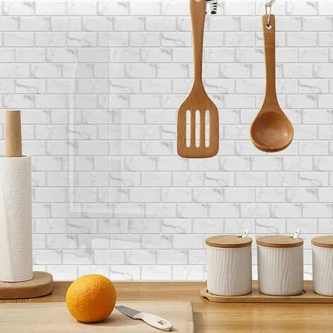 None Adesivi Per Piastrelle Adesivi Per Piastrelle Da Parete Autoadesivi In PVC Impermeabile E Resistente Peel And Stick 30x15cm 6 Pezzi 6 None Adesivi Per Piastrelle Adesivi Per Piastrelle Da Parete Autoadesivi In PVC Impermeabile E Resistente Peel And Stick 30x15cm 6 Pezzi - immagine 4