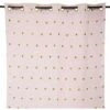 Tenda Oscurante Rosa Con Cuori Paillette