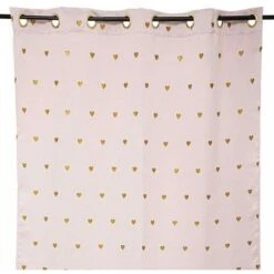 Tenda Oscurante Rosa Con Cuori Paillette