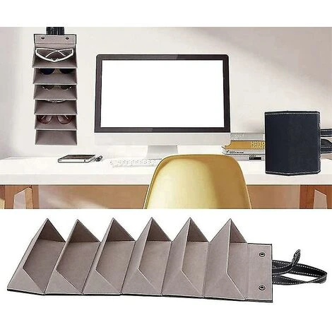 Scatola Porta Occhiali Da Sole Scatola Porta Occhiali Da Viaggio A 6 Scomparti Più Paia Di Occhiali Scatola Porta Occhiali Da Appendere 5 Scatola Porta Occhiali Da Sole Scatola Porta Occhiali Da Viaggio A 6 Scomparti Più Paia Di Occhiali Scatola Porta Occhiali Da Appendere - immagine 3