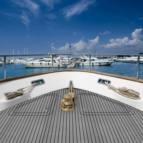 COSTWAY Eva Schiuma Tappetino Marino Di Pavimentazione, Tappetino Antiscivolo E Autoadesivo, Adatto Per Barche Yacht Navi, 240 X 90 Cm (Grigio) 5 COSTWAY Eva Schiuma Tappetino Marino Di Pavimentazione, Tappetino Antiscivolo E Autoadesivo, Adatto Per Barche Yacht Navi, 240 X 90 Cm (Grigio) - immagine 3