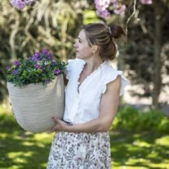 Fioriera Rotonda Waste Rib 43x41 Cm Beige Terrazzo Capi 11 Fioriera Rotonda Waste Rib 43x41 Cm Beige Terrazzo Capi -Armonia Decor 83284497 5