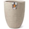 Vaso Elegante Basso Waste Rib 46x58 Cm Beige Terrazzo Capi -Armonia Decor 83284503 1