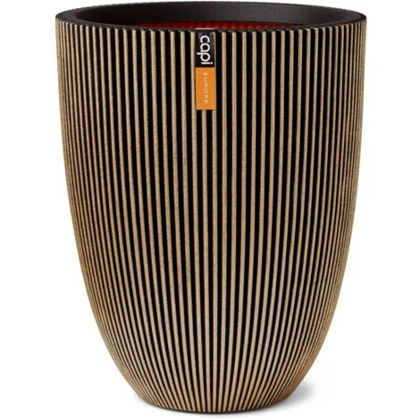 Vaso Elegante Groove 34x46 Cm Nero E Oro Capi 3 Vaso Elegante Groove 34x46 Cm Nero E Oro Capi