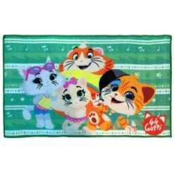 44 Gatti Tappeto Cameretta Con Anti Scivolo 70x110cm