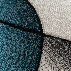 Paco Home Tappeto Di Design Moderno Astratto Effetto Onde Taglio Sagomato Grigio Turchese 60x110 Cm 10 Paco Home Tappeto Di Design Moderno Astratto Effetto Onde Taglio Sagomato Grigio Turchese 60x110 Cm -Armonia Decor 83685202 4