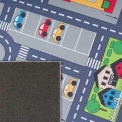 Paco Home Tappeto Da Gioco Per La Camera Dei Bambini, Grigio, Con Strade, Ragazze, Ragazzi 80x150 Cm, Grigio 2 -Armonia Decor 83685442 4