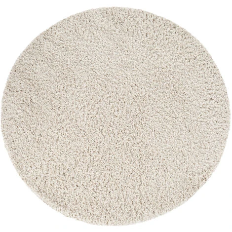 Paco Home Tappeto Soggiorno Rotondo Pelo Lungo Shaggy Camera Morbido Corridoio Monocolore Ø 80 Cm Tondo, Crema 6 Paco Home Tappeto Soggiorno Rotondo Pelo Lungo Shaggy Camera Morbido Corridoio Monocolore Ø 80 Cm Tondo, Crema - immagine 4