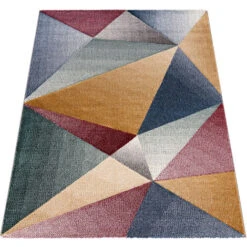 Paco Home Tappeto Salotto Pelo Corto Motivo Geometrico Diamante Moderno Con Effetto 3D 60x110 Cm, Multicolore -Armonia Decor 83730326 5
