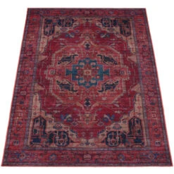 Paco Home Tappeto Salotto Soggiorno Tessuto Liscio Vintage Persiano Motivo Bordura Lavabile 60x100 Cm, Rosso 3 11 Paco Home Tappeto Salotto Soggiorno Tessuto Liscio Vintage Persiano Motivo Bordura Lavabile 60x100 Cm, Rosso 3 -Armonia Decor 83731333 5