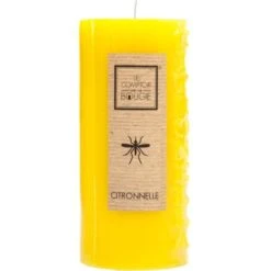 Candela Rotonda Profumata Alla Citronella H15 - Durata 80 Ore, Cera Gialla, Citronella Profumata, Dimensioni 7x15 Cm - Atmosphera Créateur D'intérieur -Armonia Decor 83765772 3