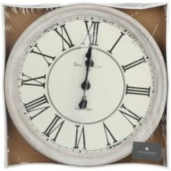 Pendolo D48 - Bianco Originale - Orologio Rotondo, Bianco, Struttura In Mdf, 1 Batteria Aa Lr6, Dimensioni 48x2x48 Cm - Atmosphera Créateur D'intérieur -Armonia Decor 83766564 2