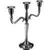 Portacandele In Metallo A 3 Teste H27 - Candelabro A 3 Teste In Alluminio, Colore Argento, Altezza 27 Cm - Atmosphera Créateur D'intérieur 2 Portacandele In Metallo A 3 Teste H27 - Candelabro A 3 Teste In Alluminio, Colore Argento, Altezza 27 Cm - Atmosphera Créateur D'intérieur -Armonia Decor 83767075 1
