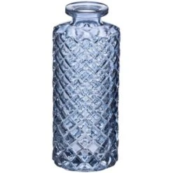 Set Di 3 Soliflores In Vetro A Righe Blu - Atmosphera Créateur D'intérieur 8 Set Di 3 Soliflores In Vetro A Righe Blu - Atmosphera Créateur D'intérieur -Armonia Decor 83769366 3