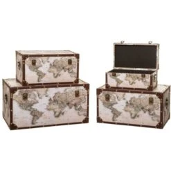 Tronco Mappa Mondo Loft X 4 - Atmosphera Créateur D'intérieur