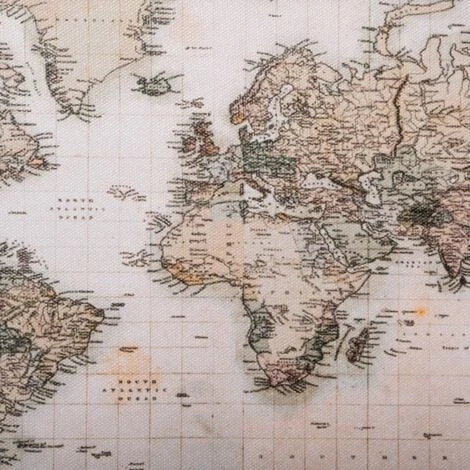 Tronco Mappa Mondo Loft X 4 - Atmosphera Créateur D'intérieur 4 Tronco Mappa Mondo Loft X 4 - Atmosphera Créateur D'intérieur - immagine 2