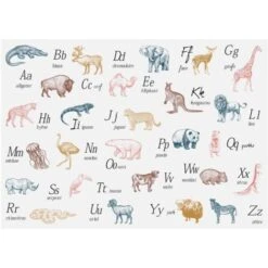 Alfabeto Del Mondo Adesivo 50 X 70 - Atmosphera Créateur D'intérieur