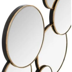 Specchio Rotondo Lila 61x37 - Specchio Rotondo Lila, Metallo, Vetro E Mdf, Dimensioni L. 61,5 X L. 2 X H. 37 Cm - Atmosphera Créateur D'intérieur -Armonia Decor 83771921 3